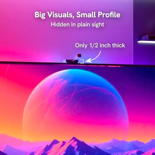 Aura Labs TV Backlight Sync to Screen for 70-85 Inch TVs - RGBIC LED Lights - Image 3