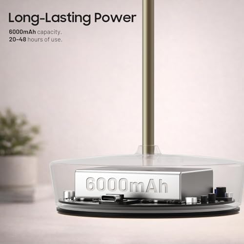 Rechargeable Cordless Table Lamp, 6000mAh Battery Table Light - Image 6
