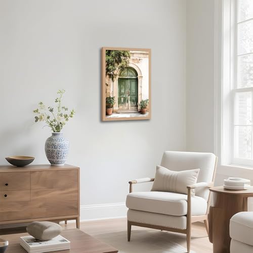skysoon Mallorca Green Door Wall Art, Boho Mediterranean Architecture Print - Image 5