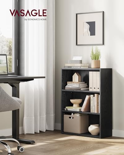 VASAGLE 3-Tier Bookshelf, Storage Organizer, 23.6 x 9.4 x 32 Inches - Image 2