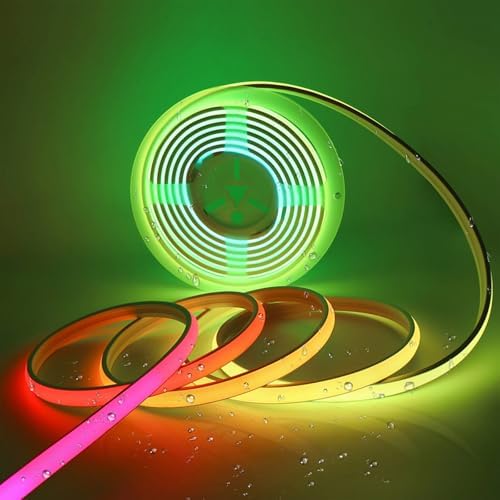 Addressable COB LED Strip, IP68 Waterproof 24V 9.84ft WS2811 RGB-IC Dream Rainbow Color White PCB LED Tape 720LEDs/m with Silicone Tube for Outdoor Decor Lighting (Without Controller and Power Supply) by MALIIGAZA