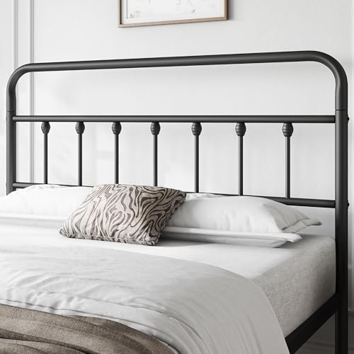 Yaheetech Queen Metal Platform Bed Frame, Victorian Headboard & Footboard - Image 6