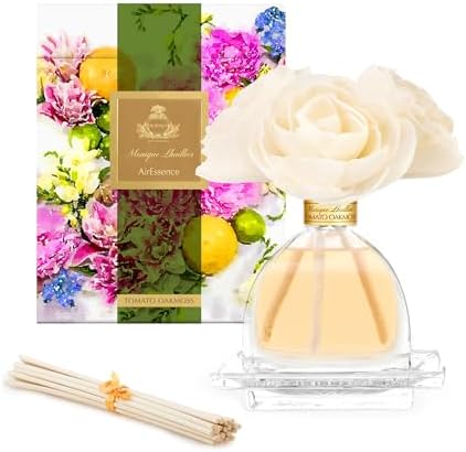 Agraria Monique Lhuillier Tomato Oakmoss AirEssence Fragrance Reed Diffuser, 7.4 Oz, Fresh Alluring Sola Flower Earthy Scent Diffusers for Home by Unknown