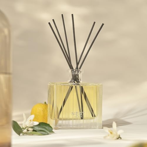 NEST New York Reed Diffuser, Sunlit Yuzu & Neroli - The Wellness Collection - 5.9 fl oz - Fragrance for Up to 90 Days - Reusable, Refillable Glass Holder - Includes 8 All-Natural Reed Sticks - Image 5