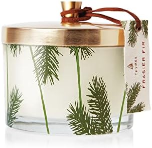 Thymes Heritage Pine Needle Candle - Scented Candle - Luxury Home Fragrance - Home Decor & Bathroom Accessories - Frasier Fir Pine Scent - 11.5 Oz - Frasier Fir by Unknown