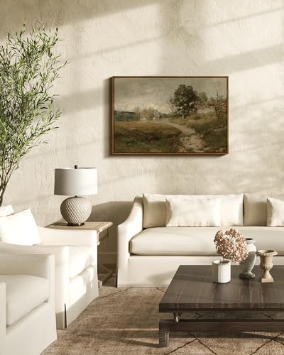 InSimSea Framed Canvas Wall Art Vintage Decor, Vintage Countryside Landscape Farmhouse Decor, Large Wall Art for Living Room Decorations, French Country Home Decor Wall Prints, 20"x30" - Image 2