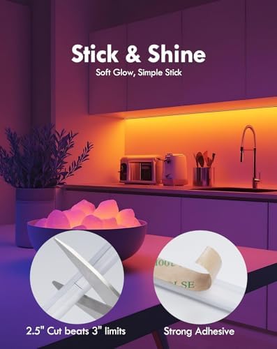 Shine Decor COB RGB+IC LED Neon Rope Light, 24V Color Changing Rope Light Compatible with Alexa, Google Assistant, Waterproof Neon Light Strip with Remote for Bedroom Gaming Room Party, 13x6mm, 32.8FT - Image 5