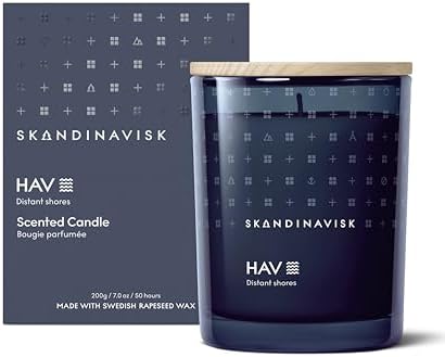 SKANDINAVISK Scented Candle, HAV(Sea), 7.0 Ounce by Skandinavisk