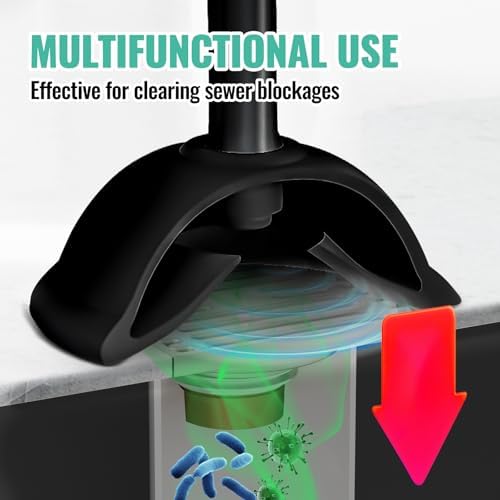 3in1 Toilet Brush and Plunger Set, 2 Pack with Crevice Brushes - Image 5