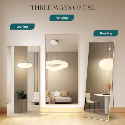 DUMOS 70.4"x25.6" Full Length Mirror with Stand, Full Body Floor Mirror - Image 6