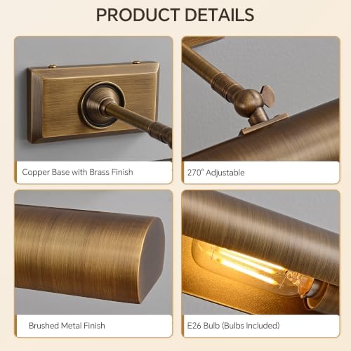 Bronze Picture lgiht Hardwired Picture Lighting 12 inch Art Light - Image 3