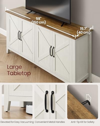 VASAGLE Buffet Cabinet, Coffee Bar, Adjustable Shelf - Image 5