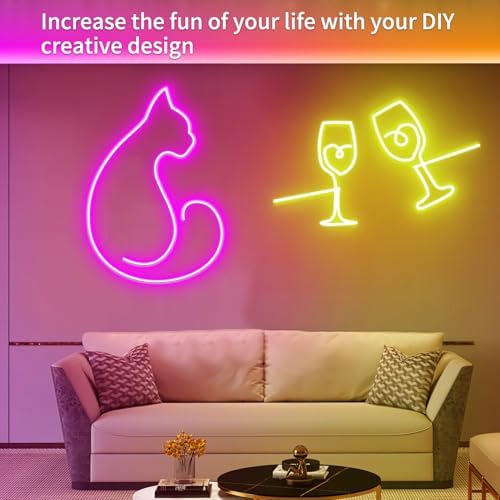 segrass 50ft Led Neon Rope Lights,Control with App/Remote,Flexible Led Rope Lights IP67 Outdoor RGB Neon Lights Waterproof,Music Sync Color Changing, led Lights for Bedroom Indoor - Image 4