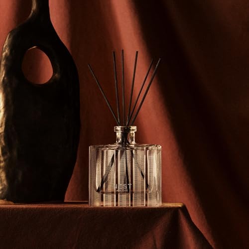 NEST New York Reed Diffuser, Moroccan Amber - 5.9 fl oz - Fragrance for Up to 90 Days - Reusable, Refillable Glass Holder - Includes 8 All-Natural Reed Sticks - Flame Free - Image 3