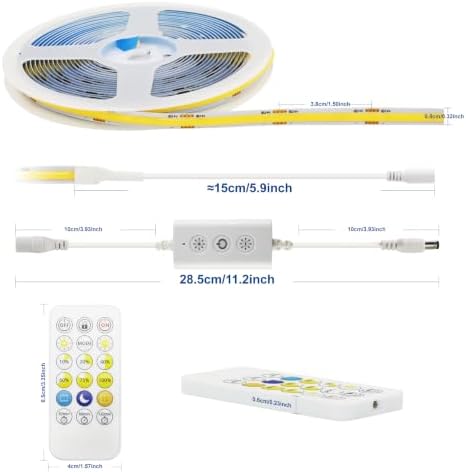 COB LED Strip Lights Dimmable Smart LED Light Strip with App Remote Control - Image 5