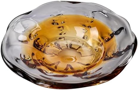 Hand Blown Glass Bowl Decorative Dish Fruit Bowl Home Decor by Unknown