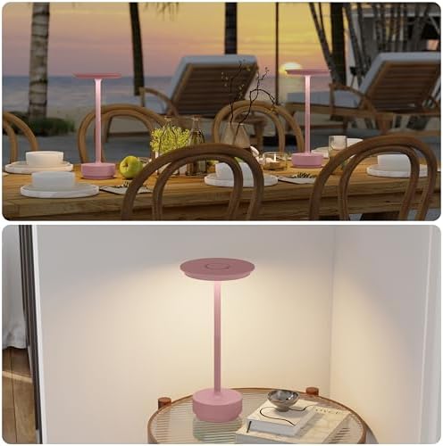 TBBGA 2 Pack Rechargeable Table Lamps Cordless, 5000mAh Outdoor Table Light - Image 6