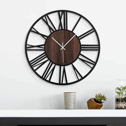 20 Inch Large Metal Wall Clock with Voice and Light Sensor Night Light, Glow in The Dark Non-Ticking Silent Battery Operated Decorative Oversized Wall Clock for Bedroom Living Room Decor - Image 2