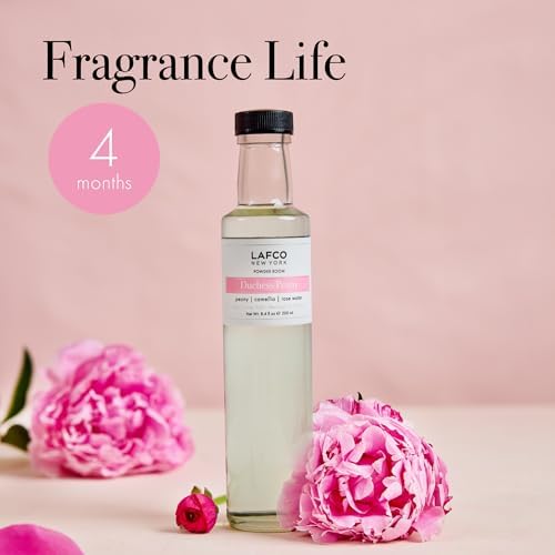 LAFCO New York Reed Diffuser Refill, Duchess Peony - 8.4 oz -Up to 4-Month Fragrance Life - Includes Natural Wood Reeds - Free of Dyes & Propellants- Made in the USA - Image 4