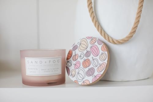Sand + Fog Scented Candle - Pumpkin Spice – Additional Scents and Sizes – 100% Cotton Lead-Free Wick - Luxury Air Freshening Jar Candles - Perfect Home Decor – 12oz - Image 4