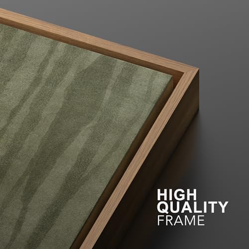 SIGNWIN Framed Wall Art Print Set Muted Green Abstract Forest Photography Modern Art Rustic Relax/Calm Multicolor for Living Room, Bedroom, Office - 16"" x24 x2 NATURAL - Image 5