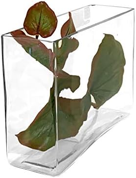 WGV Long Rectangle Block Vase Bulk, Width 3", Length 10", Height 7", Clear Glass Floral Container Wedding Party Event Home Office Decor, 6 Pieces - Image 4