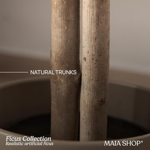 Maia Shop Ficus - Artificial Ficus Tree Plant - 3ft 5in Indoor Faux Plant - Image 5