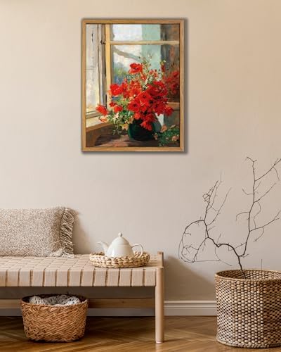 UPWOIGH Olga Wisinger-Florian Poppies Framed Wall Art, 12 x 16 Inch - Image 6