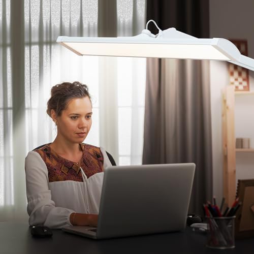 32-Inch LED Architect Desk Lamp with Clamp, 50W 4500LM, White - Image 6