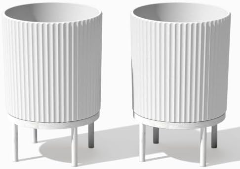 Veradek Demi Series Raised Planter - Round Planter with Stand by VeradekOutdoor
