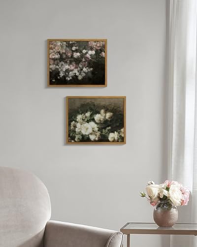 InSimSea Framed Canvas Wall Art, Vintage Country Garden in May Flower Wall Art, Rustic Wall Decor for Bedroom, Living Room, Bathroom, 8"x10" - Image 4