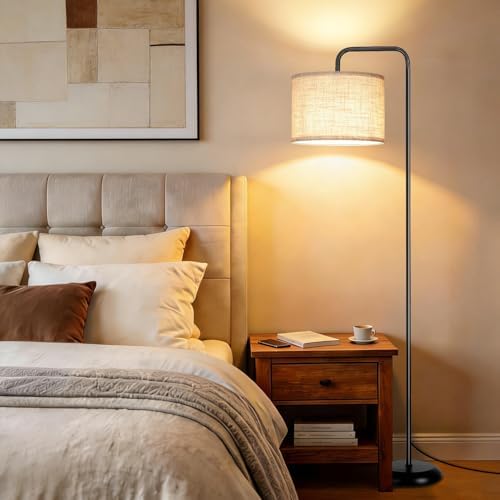 TJOY Floor Lamp, Black Standing Floor Lamp for Living Room with 3 CCT Bulb - Image 5