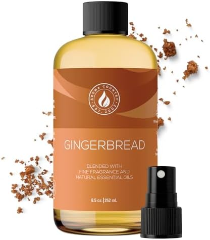 Aroma Country Gingerbread Luxury Diffuser Oil Refill (8.5 Fl Oz) by AromaCountry