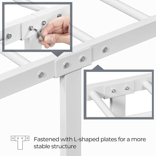 Yaheetech King Metal Platform Bed Frame, Victorian Headboard & Footboard - Image 7