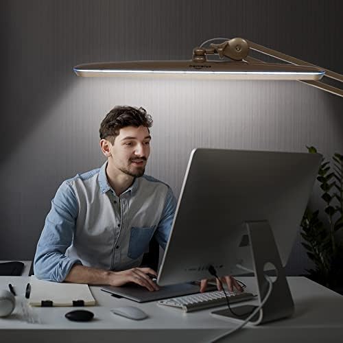 23-Inch LED Task Lamp with Clamp, 24W 2200LM, Gold - Image 6