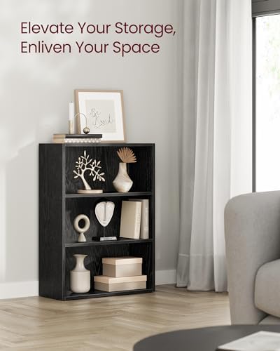 VASAGLE 3-Tier Bookshelf, Storage Organizer, 23.6 x 9.4 x 32 Inches - Image 4