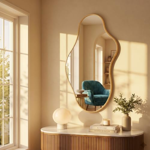 Bathroom Mirror for Over Sink-Gold Room Decor Wall Mirror 20"x 36" - Image 3