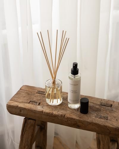 Brooklyn Candle Studio Reed Scent Diffuser - Love Potion - Relaxing Oil Diffuser, Jasmine, Lavender & Mandarin Fragrance, 8 Rattan Diffuser Reeds, Clean Ingredients - 3.7oz - Image 6
