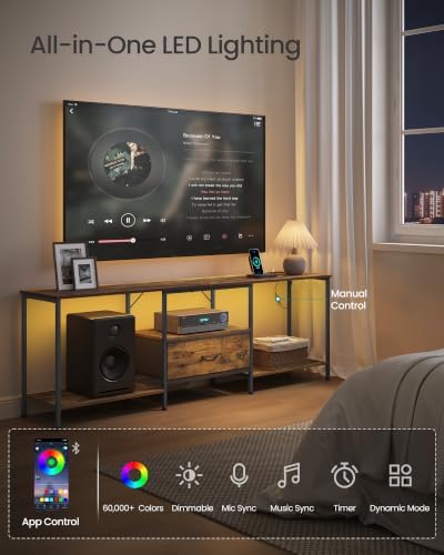 SONGMICS TV Stand for TVs Up to 80 Inches - Image 3
