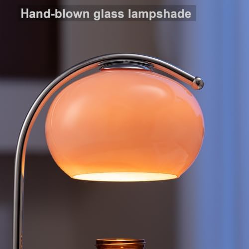 Pink Glass Candle Warmer Lamp, Bauhaus Design, Timer & Dimmer - Image 5