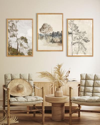UPWOIGH Neutral Tree Framed Wall Art Set of 3, 16 x 24 Inch - Image 6