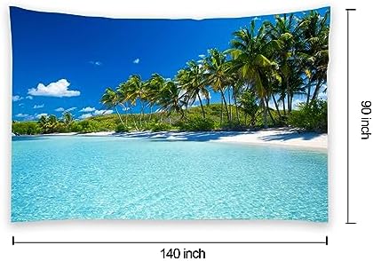 Huge Wall Art Ooutdoor Tapestry W140"xL90", Tropical Beach Decor for Home - Image 4
