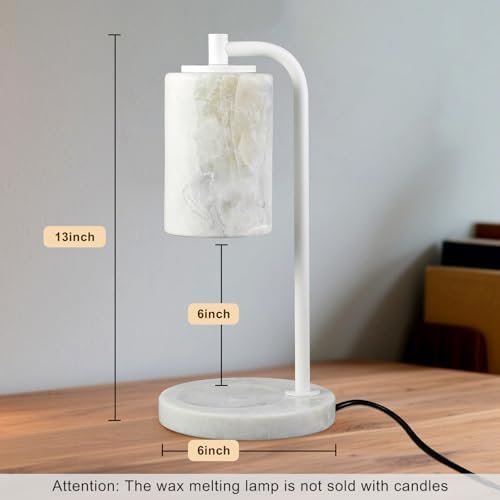 Marble Candle Warmer Lamp with Timer & Dimmer- Flameless Wax Melt Warmer, Electric Candles Warmer, Unique Textured Table Lamp for Jar Candles, Elegant Home & Bedroom Decor, Perfect Housewarming Gift - Image 4
