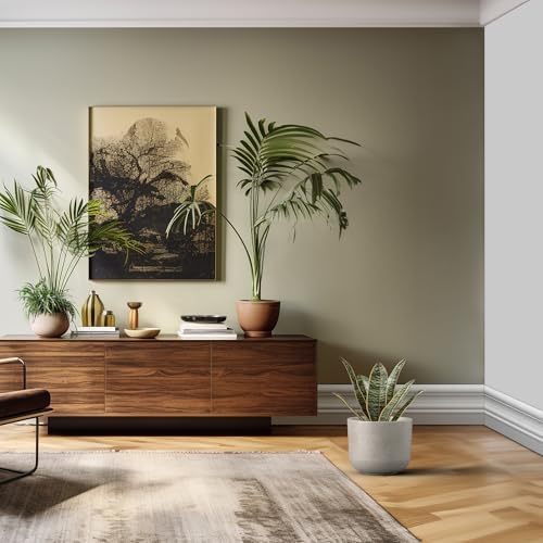 Kante Small Round Capsule Weathered Concrete Planter 9" Dia, Outdoor - Image 5