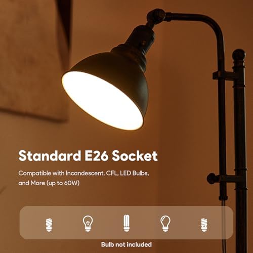 VONLUCE Rustic Desk Lamp, Adjustable Industrial Table Lamp for Home Office - Image 5