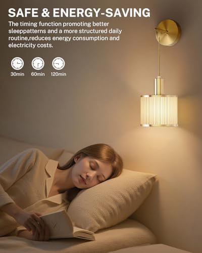 SAIMAND Battery Operated Wall Sconces Set of 2,Wireless Rechargeable Lights - Image 4