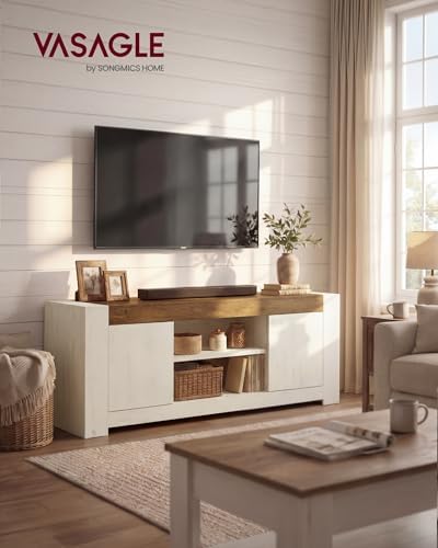 VASAGLE TV Stand with Storage, Farmhouse Entertainment Center for 65'' TV - Image 2