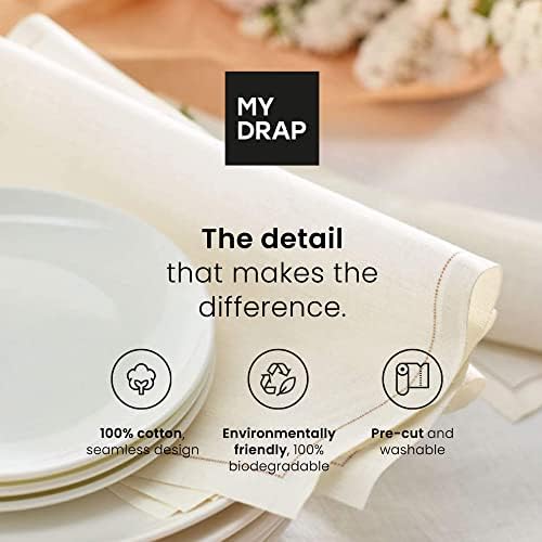 Cotton Cocktail Napkin - 4.5 x 4.5 in - 50 units per roll - Curry - Image 6