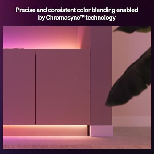 Philips Hue Flux 7-Feet LED Strip Light Extension, Vibrant Color and Ambiance, Flexible Indoor Lighting, Chromasync Color Blending, Cuttable, Extendable, Reusable, App and Voice Command - Image 5