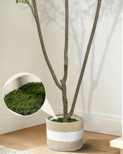 Artificial Olive Tree 7FT with Planter&Cotton Basket - Image 4